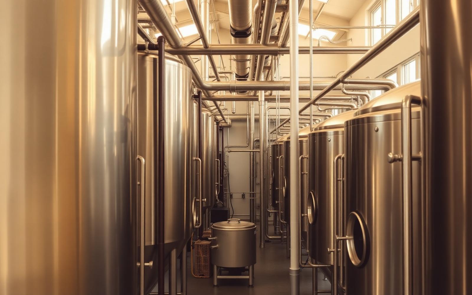 Stainless steel processing tanks at a partner concentrate facility